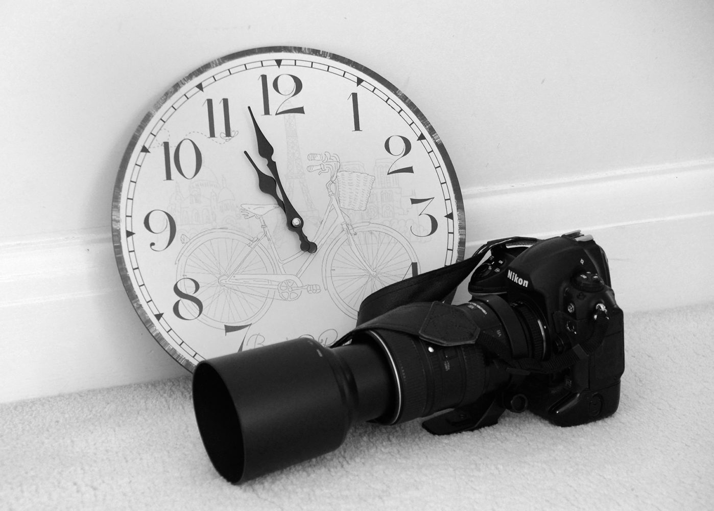 how long is a working day concept clock and camera al macphee the modest photographer