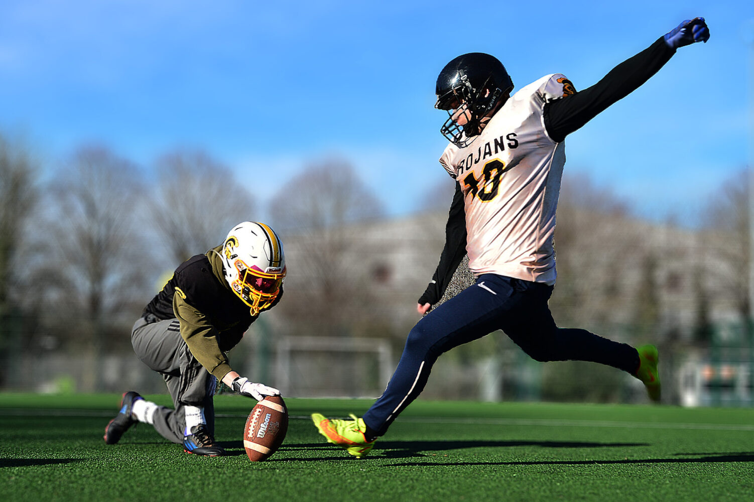 torbay trojans practise ahead of super bowl 2023